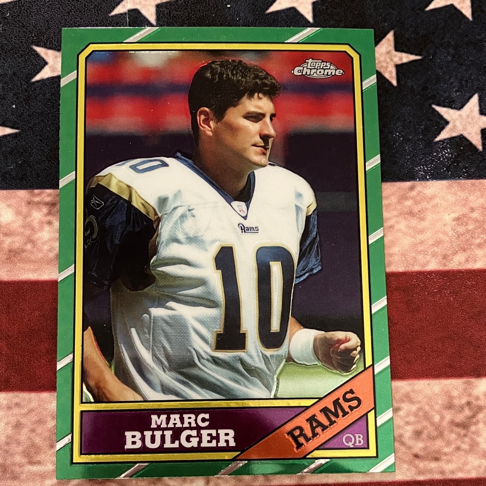 Topps Chrome Marc Bulger Rams Card NFL QUARTERBACK